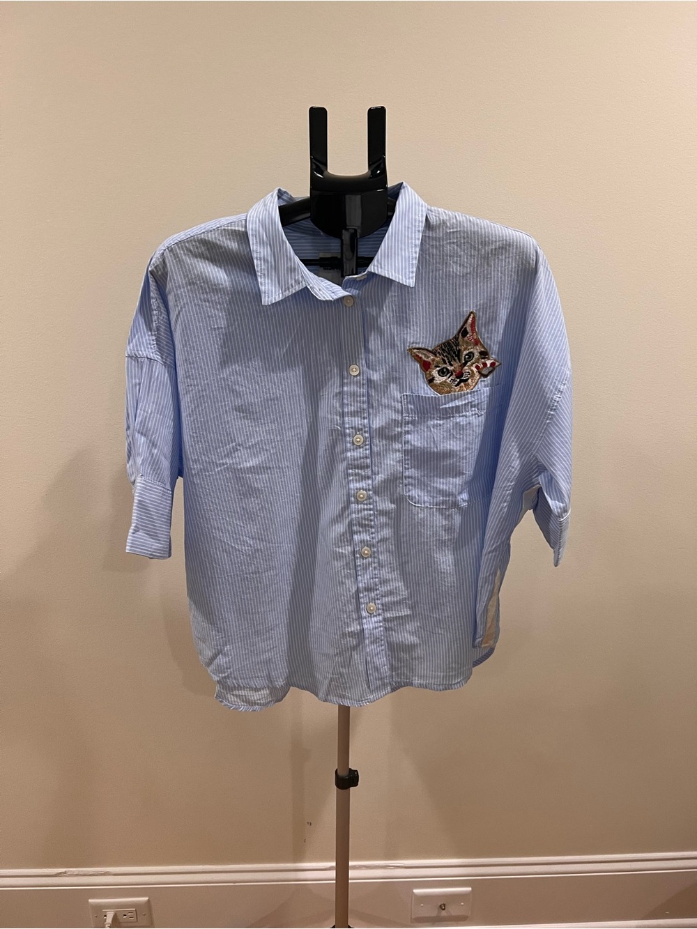 Maeve Cat boxy oxford shirt - Picture 4 of 5